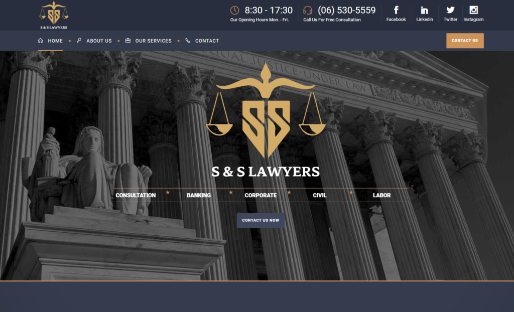 S & S Lawyers website was developed and designed by The Future Vision for Computer Systems & Networks, made by experienced developers working within the leading IT solutions company to deliver high quality website development.